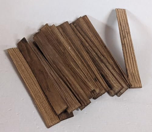 Holz Bretter 20 cm, ca. 2,3 cm breit, 2-fach coloriert, 15 Stck, Krippenbau