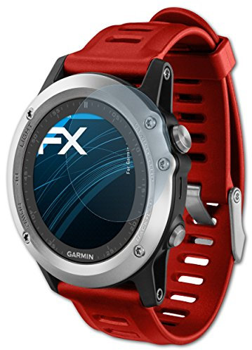 atFoliX Film Protection d'écran compatible avec Garmin Fenix 3/3 HR Protecteur d'écran, ultra-clair FX Écran protecteur (3X)