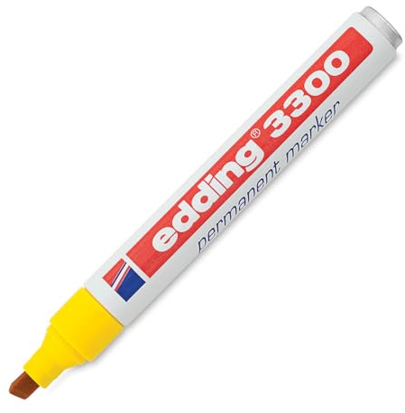 Edding Permanentmarker 3300 Permanentmarker 3300 gelb NACHFÜLLBAR MIT T 25