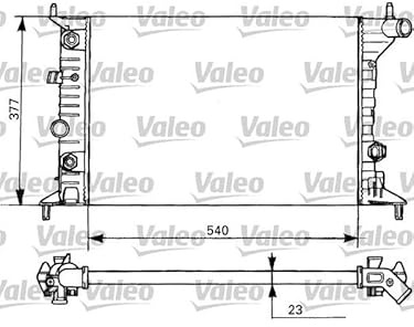 VALEO 731393 Kühler, Motorkühlung