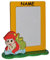 3-D Fotorahmen/Bilderrahmen aus Holz incl. Namen - Nixe/Meerjungfrau - mit 1 Bild - 10 x 15 cm - zum Hinstellen - Tischaufsteller - Deko für Kinder + Erwa..
