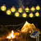SALCAR Catene luminose LED 5 metri solare catena leggera include 20 palline illuminazione decorativa per le celebrazioni della festa di Natale (bianco caldo)