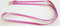 elropet Gummierte Zügel m. Zügelhaken Silber Gummizügel Fuchsia (2,40m Pony)
