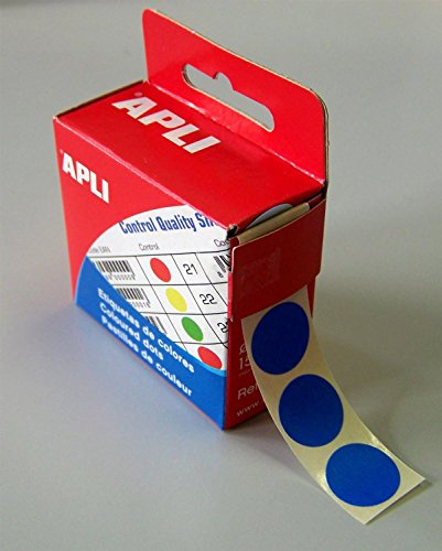 agipa 115008 Markierungspunkte, Durchmesser: 15 mm, rund, blau
