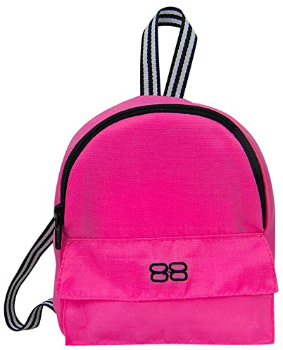 Sophia's Doll-Sized Backpack with Zipper and Front Pocket Sized for 18 Dolls, Hot Pink