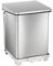 kaiserkraft | Industrie-Treteimer | Edelstahl | Volumen 27 l | HxBxT 445 x 370 x 370 mm