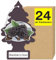LITTLE TREES Car Air Freshener I Hanging Tree Provides Long Lasting Scent for Auto or Home I BlackBerry Clove, 24 Count, (4) 6-Packs
