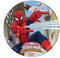 Procos 85151 – Platos Papel Ultimate Spider Man Web Warriors, Ø23 cm, 8 piezas, rojo/azul/azul