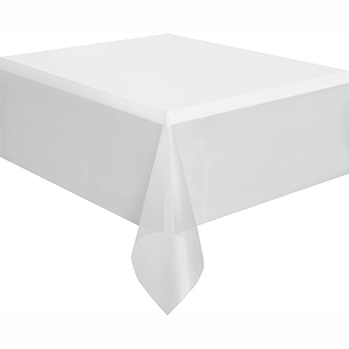 Unique Party Clear Plastic Tablecloth, 108 x 54