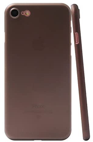 CELLBEE iPhone 7 8 SE Hülle Extrem Dünn Handyhülle Slim Case Anti-Fingerabdruck Feder-Leicht Bumper Cover Schutz Tasche Schale Hardcase - Simple Gray - Grau