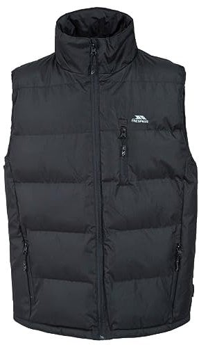 Trespass Herren Clasp, Gepolsterte Warme Weste, Schwarz, S