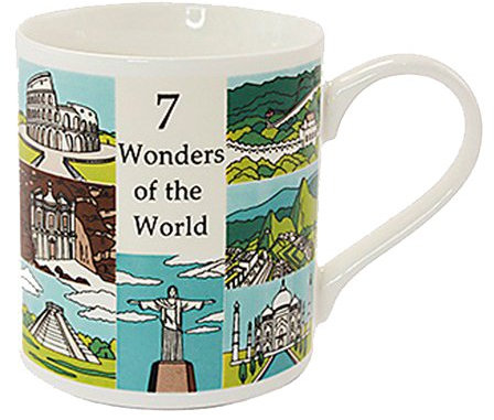 7 Wonders of the World - Educational China Mug in a Gift Box