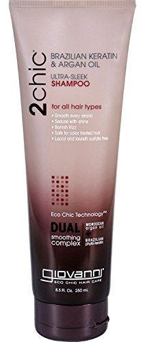 Giovanni 2chic Ultra-Sleek Shampoo With Brazilian Keratin And Argan Oil - 8.5 Fl Oz