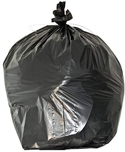 Sac Poubelle Noir Haute Résistance - 130 Litres/paquet de 100 sacs