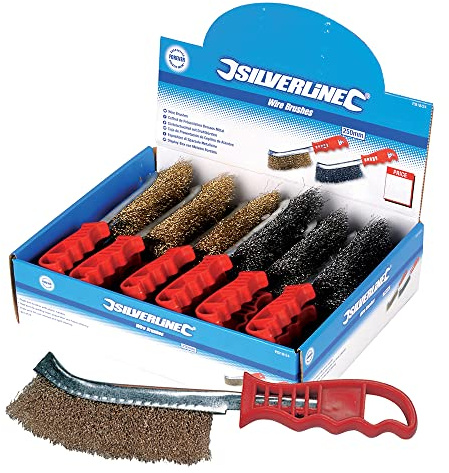Silverline Wire Brush Display Box 24pce (PB18/24)