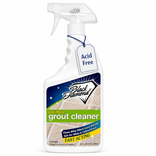 Ultimate Grout Cleaner: Best, Acid-Free Safe Deep Cleaner, Stain Remover for Even the Dirtiest Grout in Tile, Ceramic, Porcelain, Marble and Stone.
