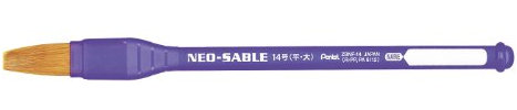 Pentel Brosse Pinceau à Pointe polis synthétiques Manche en polypropylène Imputrescible n°14