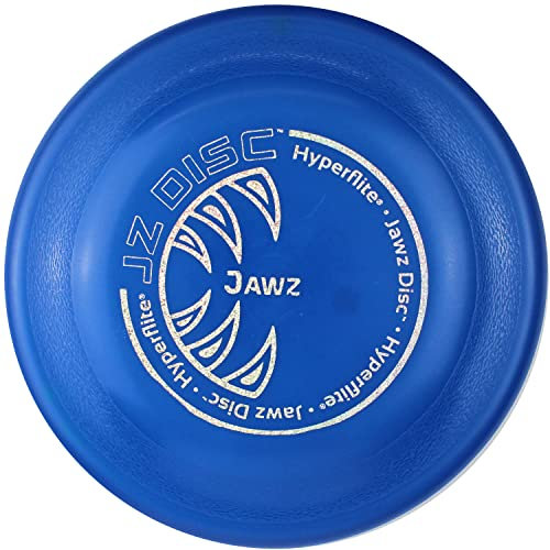 Hyperflite K10 Jawz robuste & bissfeste Hunde Frisbee BLAU X-Flash Anti Glanz | Für große & kleine Hunde | Zum werfen, fangen, aportieren und Spielen