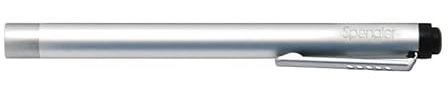Spengler Litestick, Lampe Stylo LED pour Diagnostic ORL, Légère, Résistante, Excellent Eclairage (Argent)