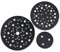 Mirka Roundy Kit hand block with dust extraction holes, sanding block with Hook and loop incl. 4m suction hose and 15 pieces, Abranet net sanding discs with Hook and loop Ø 150mm grit P120 P180 P240