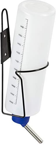 Kerbl Pet Trinkflasche 500ml mit Halter aus Metall