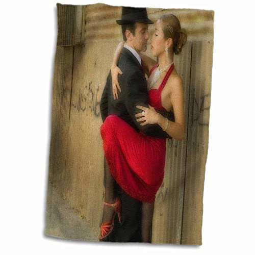 3D Rose Argentina-Buenos Aires-La Boca Tango Dancing-Sa01 Bja0010-Jaynes Gallery Hand-/Sporthandtuch, 15 x 22 cm