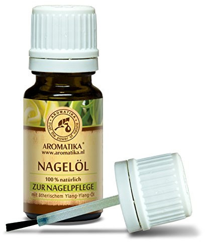 Nagelöl 10ml - Nagelhautöl mit Naturreinem 100% Zitronenöl - Ylang-Ylang - Jojoba & Traubenkern - für Trockene & Brüchige Nägel - Nagelwachstum - Nagelstärkung - Cuticle Nail Oil - Nagelpflege