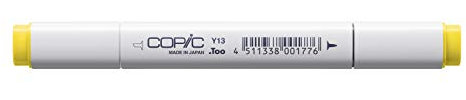 COPIC Classic Marker Typ Y - 13, Lemon Yellow, professioneller Layoutmarker, mit einer breiten und einer feinen Spitze