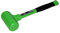Grip 2 lb Deadblow Hammer - Green/Black - Steel Shot Filled Head - Cushioned Face for Extra Force - High Impact Rubber Handle - Garage, Home, Workshop
