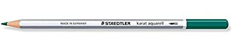 Staedtler 125-38 karat aquarell Farbstift, wasservermalbar, 6 Stück im Kartonetui, seegrün