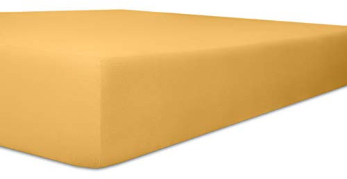 Kneer Spannbetttuch, Qualität 25, Easy-Stretch, Farbe 74 Sand, 90x190-100x220
