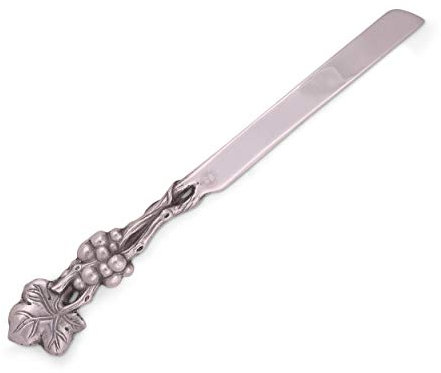 Arthur Court Designs Tortenmesser, Aluminium, 34 cm, Weintrauben-Design