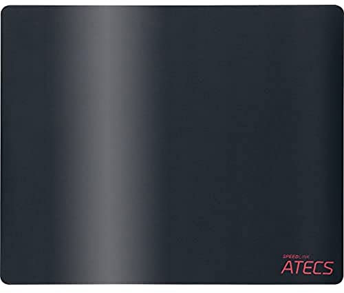 Speedlink ATECS Soft Gaming Mousepad - Size L -Tapis de Souris Gaming Taille L (50x40cm, Compatible Souris Laser et Souris Optique), noir
