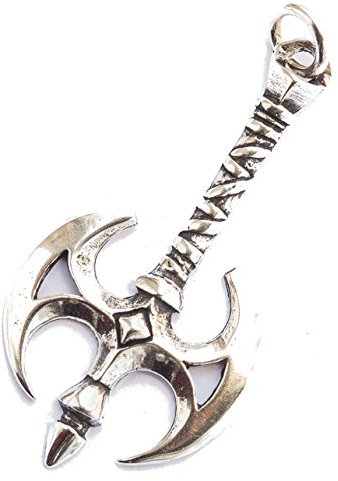 Ivar – Massive Double Axe Pendant (Silver)