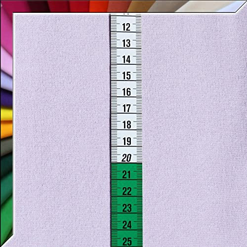 Bündchenstoff Schlauchware - 140 cm XXL Breite in ca. 60 Farben - Oeko-Tex Standard 100 - ab 25cm Länge (Flieder)