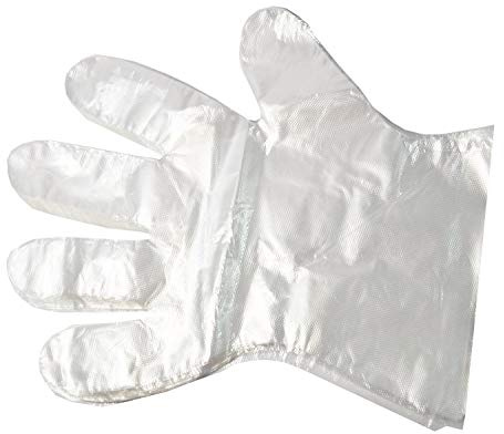KM-Nails 100 Einmalhandschuhe für Paraffinwachsbad,PE Einweghandschuhe, Handschueh PE