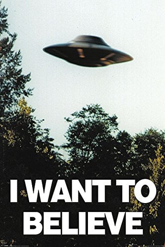 X-Files - I Want to Believe - UFO - Filmposter Kino Movie x-Files Science Fiction Sci Fi 61x91,5 cm