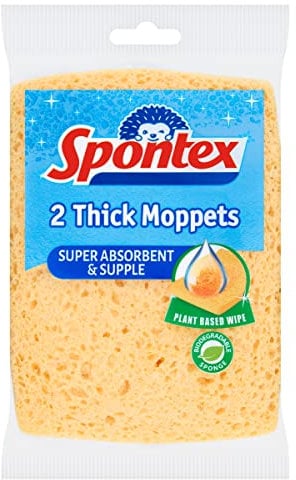 Spontex 2 mopas de Esponja Gruesa, 16 x 12 cm