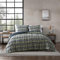 Eddie Bauer Wende-Bettwäsche-Set, wendbar, mit passenden Kissenbezügen, Heimdekoration für kalte Monate, Queen-Size-Bett, robust, Marineblau