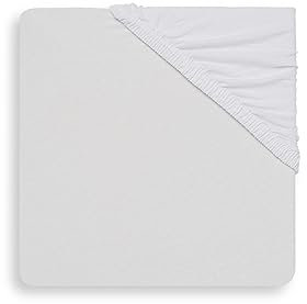 Jollein 511-847-00001 Spannlaken Jersey Laufstallmatratze, 75 x 95 cm, weiß