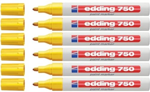 EDDING MARQUEUR 750 EDDING LARGEUR DE TRAIT 2 - 4 MM LOT de 6