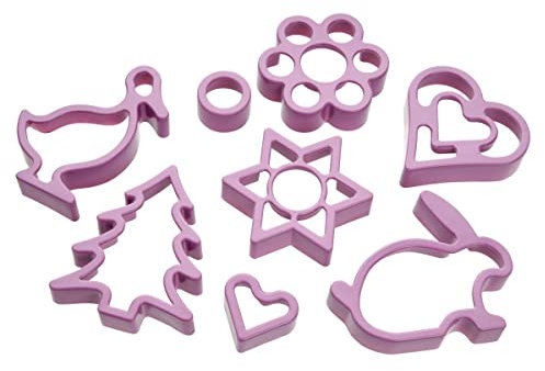 Zenker 42927 Set d'emporte-pièces pour biscuits Linzer, emporte-pièces à sablés, emporte-pièce, Plastique, Rose, 6 x 7 cm