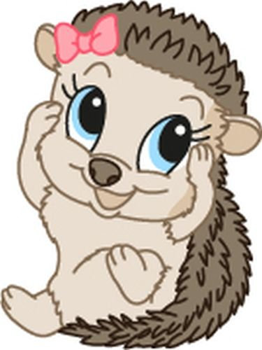 Bambinella® Bügelbild Aufbügler - Igel Mädchen – gedruckte Velour/Flock Applikation zum selbst Aufbügeln auf Baumwolle, Baumwollmischgewebe und Polyester.