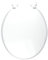 Wirquin 21230001 Abattant WC en fibre de bois Woody avec charnières plastiques pour cuvette standard, blanc