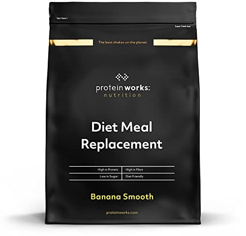 THE PROTEIN WORKS - Substitut De Repas Diététique | Shake Repas 250 Calories | Perte de poids | Healthy diet | 7 Servings | Banane Onctueuse | 500g