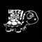 Hetz mich nicht! Turtle Schildkröte Aufkleber Autotattoo Autoaufkleber Ausführung rechts (WEISS)