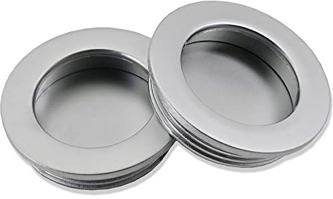 Mprofi MT 2 x Griffe für Küchenschränke, Griffe für Schubladen, Schiebetüren, Küchengriffe, Möbelgriff, Aluminium, Ø 40,5 mm