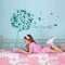 Wandtattoo Wandaufkleber Pusteblume Elfen Feen Schmetterlinge Wunschtext M2056 ilka parey wandtattoo-welt® - ausgewählte Farbe: *dunkelgrau* ausgewählte Größe: *S - 110cm breit x 105cm hoch*