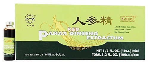 Red Panax Ginseng Extractum, 10 Ampullen, 10 CC Jeder - Superior-Trading Company