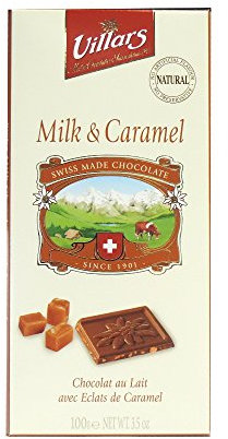Chocolat Villars Lait Eclats caramel 100g